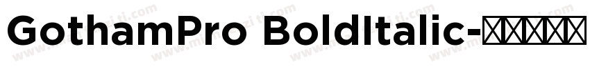 GothamPro BoldItalic字体转换